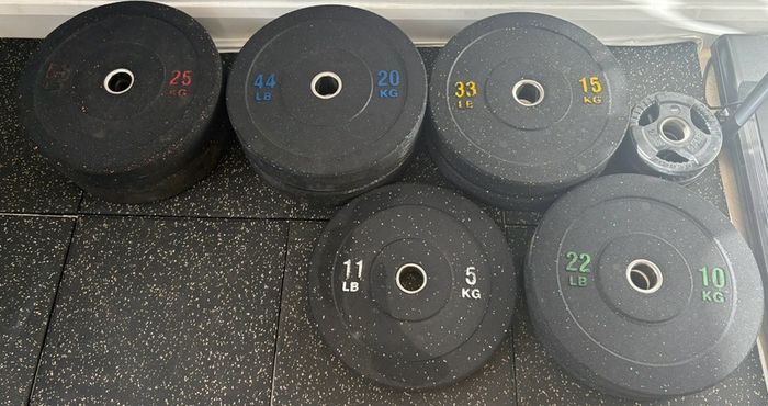 Plates Olympic Rubber Bumper Plates 160kg