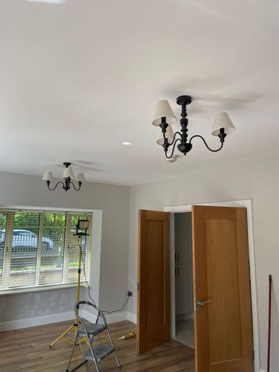 Two Black Ceiling Lights available