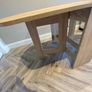 Oak dining table with drop leaf sides Image 4