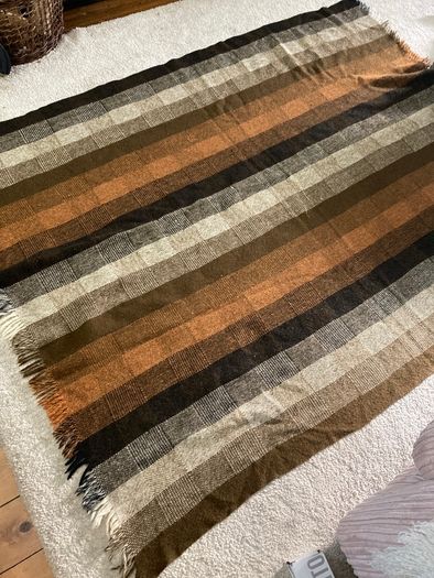 Avoca Handweavers 100% Pure New Wool Throw Blanket