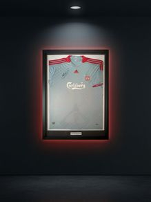 Signed Steven Gerard Liverpool Jersey 2008 era