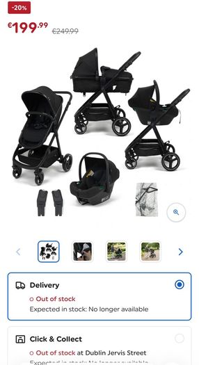pram and car seat travel system