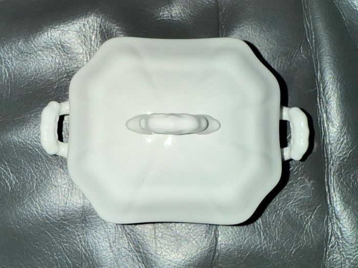 white ceramic possibly sugar bowl