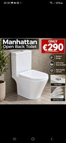New Manhattan open back toilet and s/c seat