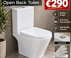 New Manhattan open back toilet and s/c seat