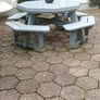 Large Solid Wood Octagonal Table Image 2