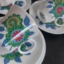 Fabulous Vintage China Set of Four Trios by the Royal Grafton Fine Bone China in Cool Vintage Retro 70s Floral Pattern, Plus a Fifth Duo Image 4