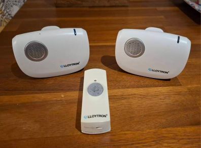 LLOYTRON Wireless Portable Door Bell PLUS 2 Chimes