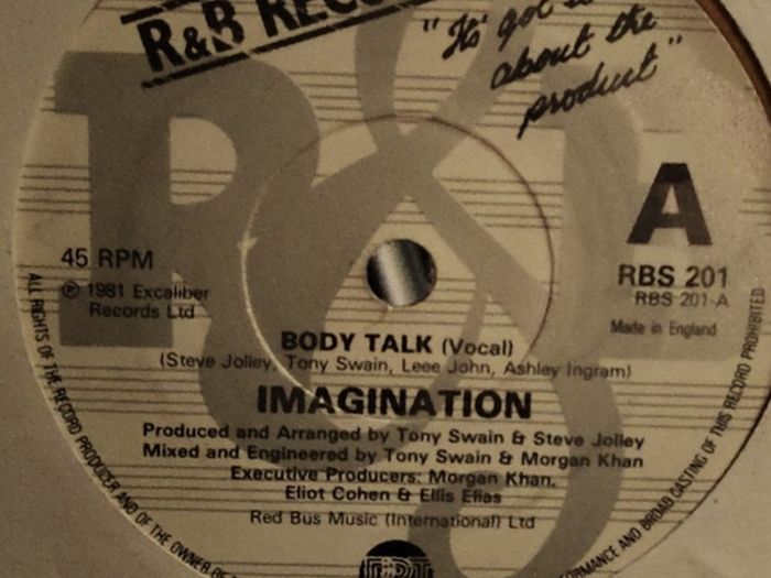 imagination. Vinyl single. Irish pressing