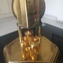 Vintage 70's Kundo Kieninger & Obergfell Brass/Glass Clock. Image 6
