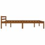Bed Frame Honey Brown Solid Pine Wood 140x200 cm Image 5