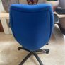 As New - Beautiful Blue Office Or Study Swivel Chair - Can Deliver Image 2