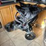 Out n about double buggy with raincover Image 3