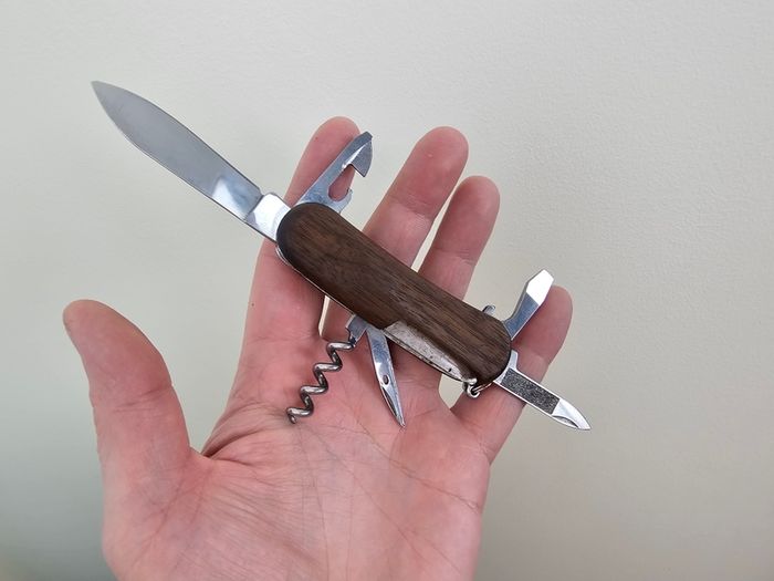 Victorinox Delemont 84mm Model with Walnut Handle Swiss Army Knife