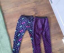 Girls leggings warm size 6 years 2 pairs
