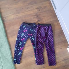 Girls leggings warm size 6 years 2 pairs