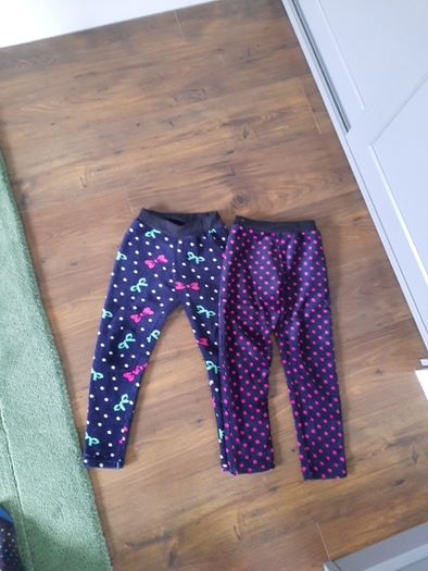 Girls leggings warm size 6 years 2 pairs