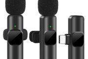 New Wireless Lavalier Microphone Portable Audio Video Recording Mini Mic for Android Live Broadcast Gaming Phone Mic