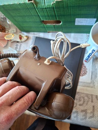 GPO 746 Rotary Dial Telephone, Vintage Model designed in a Classic Brown Finish, Beautiful Display for Props or shelf fillers of the olden days, postage available or collection