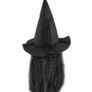 Halloween Witch latex mask with hair. Image 3