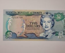 BERMUDA 2 Dollars 2000 UNC notes