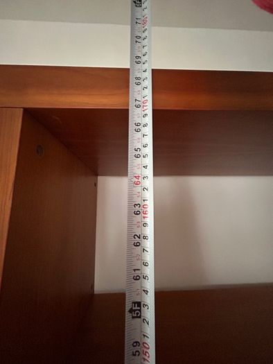 Large Cherry Wood Shelving / Display Unit