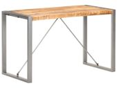 Dining Table 120x60x75 cm Solid Rough Mango Wood