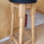 Bar Stool Premium real wood and leather Image 3