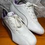 Puma Tallula Glam Ladies/Girls Athletic Gym Dance Shoe Trainers White/Purple UK4 EUR37 Image 2