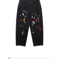 Mutimer mens paint splatter jeans