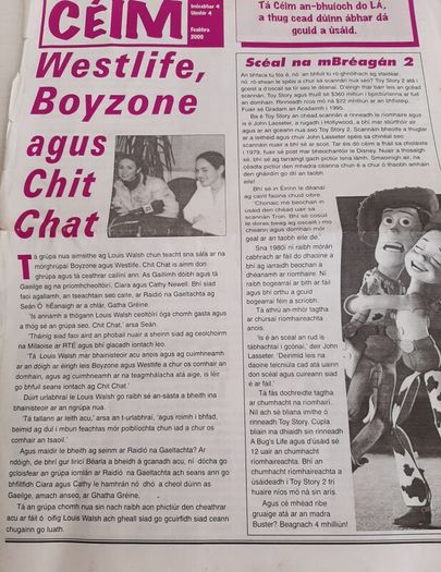 Gaeilge magazine from 2000