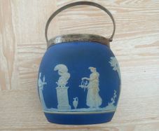 Antique Wedgwood Jasperware Biscuit Barrel