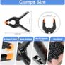 Elastic Nylon Backdrop Clamps Holder Background Clips for Video Photography Background Support, Canvas, Creation and Home Use Image 4