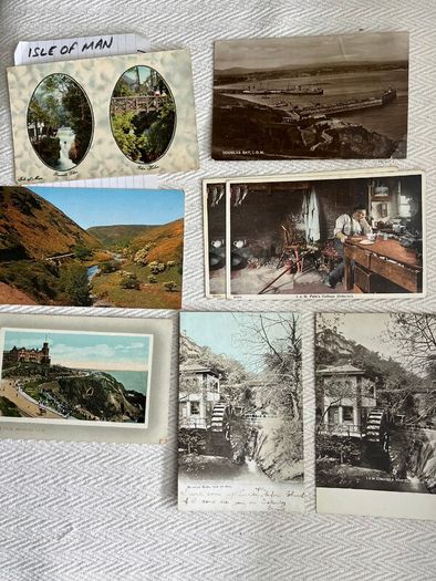 Isle of Man Vintage Postcards. 1 euro each. Discount for multiple purchases