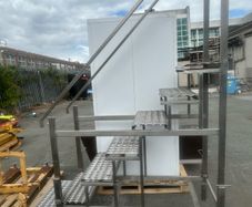 Stainless steel stairs