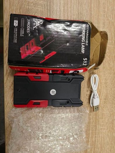 PowerLite: Mini Portable Power Bank with Built-In LED Flashlight for On-the-Go Charging & Emergency Lighting