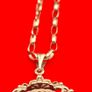 9ct yellow gold spinning fob necklace Image 7