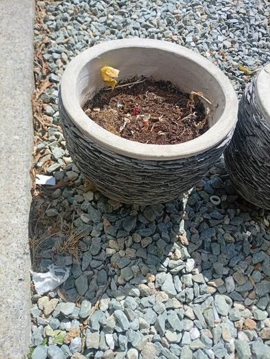 stone flower pot