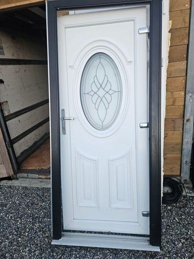 pvc double glazed door and frame
