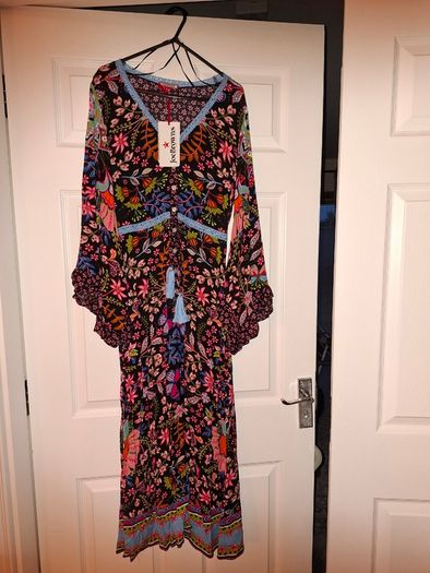 Brand NEW Joe Browns Butterfly Dreamer Boho Maxi dress, size 8UK