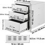 BRAND NEW Stainless Steel Outdoor Kitchen Drawer With Handle Triple Layer Image 6