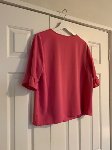 Rowan Avenue Pink Bell Sleeve Top