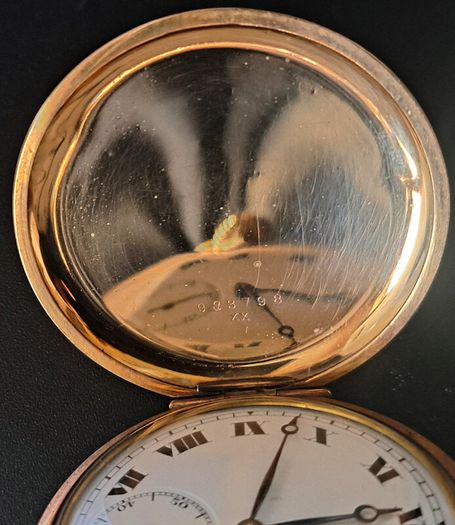 Swiss Avis Pocket Watch - 10kt Gold Filled Hunter Case -1950s