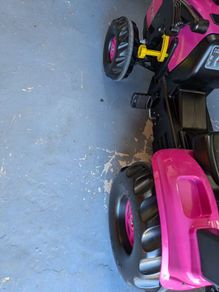 Pink Tractor/Loader and Trailer