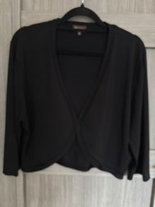 Phase Eight Black Bolero Top (16-18)