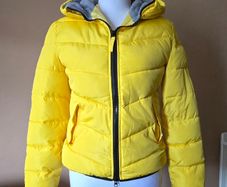 Autumn / Winter boys girls coat - bright yellow - as new