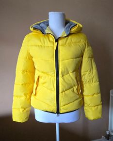 Autumn / Winter boys girls coat - bright yellow - as new
