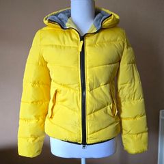 Autumn / Winter boys girls coat - bright yellow - as new
