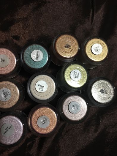 100% genuine mac pigments & glitters