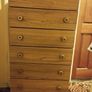 bedroom brown chest of drawers with lift up top Image 6